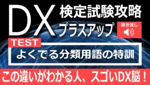 DX検定攻略 プラスアップ【確認用】よくでる分類用語の特訓