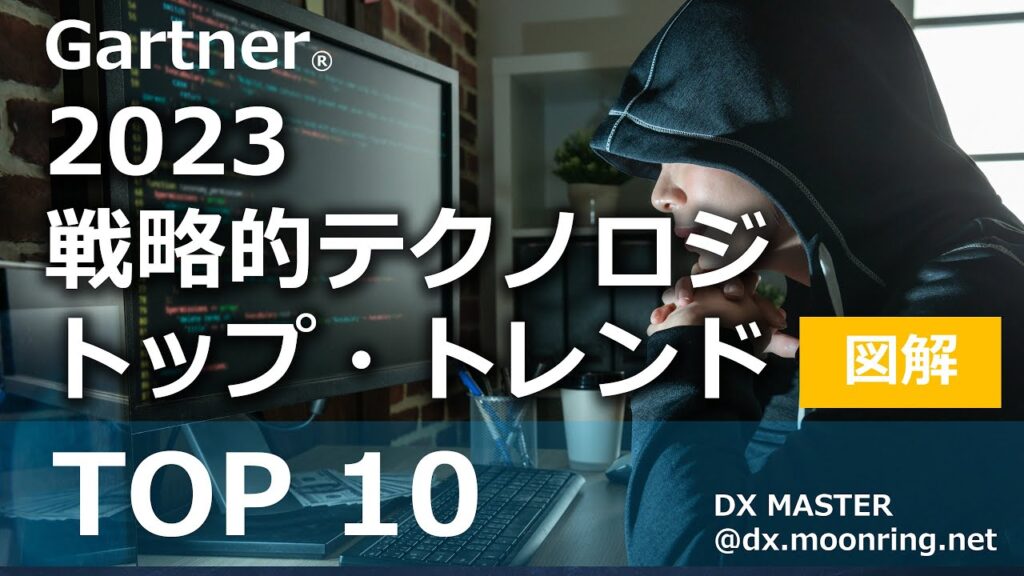 ガートナー 2023年 戦略的テクノロジーのトップ・トレンドを図解